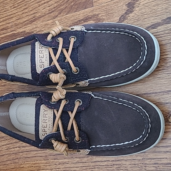 Sperry Songfish Dark Brown Suede Topsiders - Size 6 - Picture 5 of 12